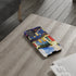 Festive Christmas Decorations on a Row of Townhomes - Impact Resistant Phone Case